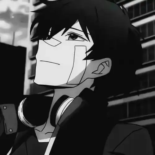 动漫男头丧太简单了顶着一切依旧热爱生活才是真的酷