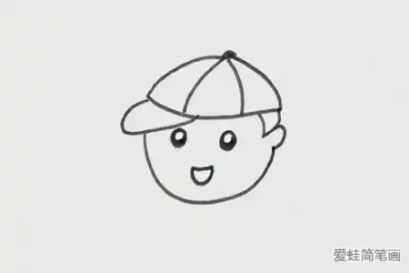 小男孩简笔画