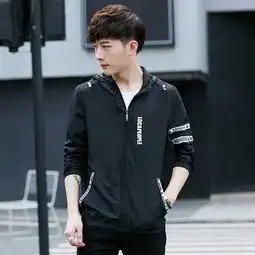 夏季防晒衣男休闲夹克衫风衣百搭钓鱼衫男装上衣外套薄款风衣时尚