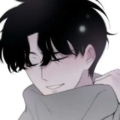 卡通男生头像伤感图片,有几张黑白色也有彩色的