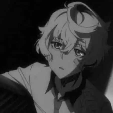 比较丧的动漫男生头像沉默不语是我负了你