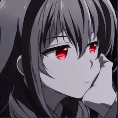 黑化头像动漫红眼黑暗系头像高清图片