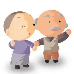 老头卡通头像图片白胡子老头卡通头像