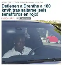 德伦特心态失衡飙车泄愤市区闯6红灯辱骂警察