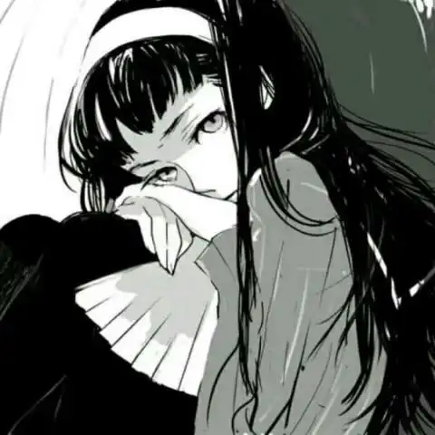 丧到强大黑白动漫头像苦酒折柳今相离,无风无月也无你