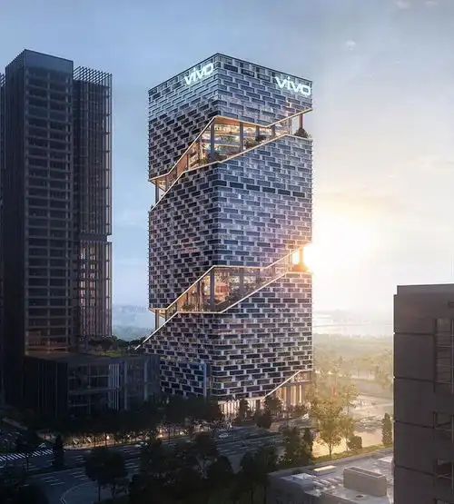 手机巨头企业vivo,两座在建的新总部大楼,最新进度