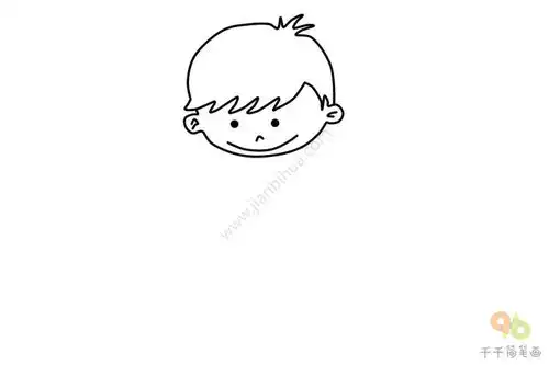 跳舞的小男孩简笔画轻松学画