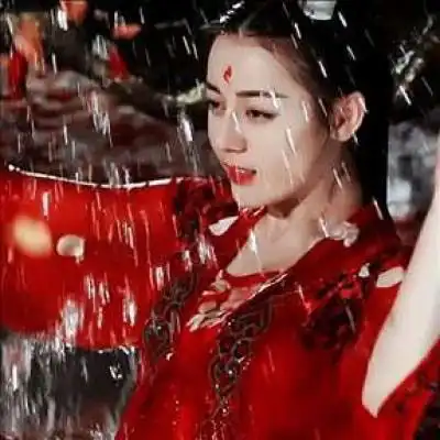 古风头像女唯美孤傲古风红衣女子图片