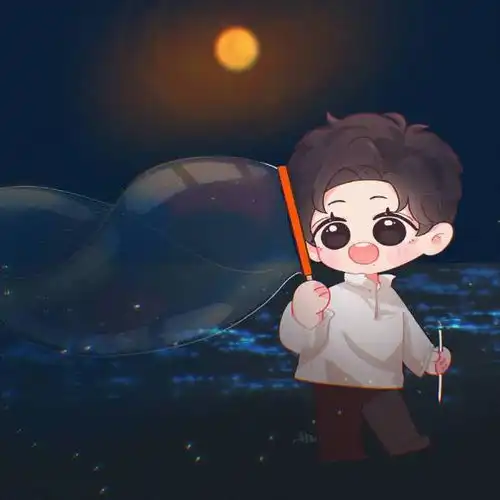 肖战晒照海边玩泡泡照片少年感十足,粉丝由此画的漫画图超呆萌