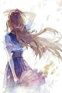 求一些好看的漫画女生或者男生的背影图片,要浅色调的,图大一些