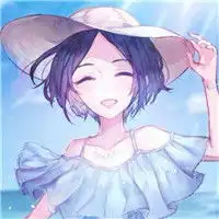 手绘短发女生精致头像,清爽利落的女生短发