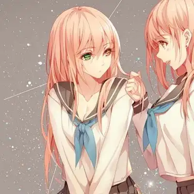 苏瓷唯美动漫闺蜜女头甜美姐妹闺蜜唯美动漫