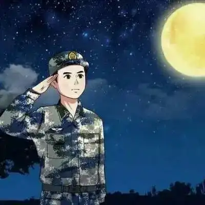 头像军事头像八一建军中国军人卡通头像