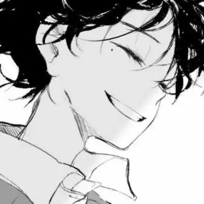 男生头像动漫冷酷帅气黑白誓言最终变成逝言