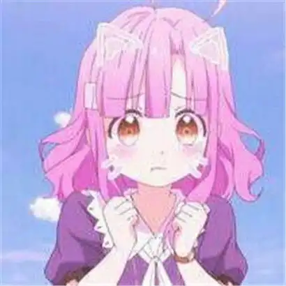 二次元女生头像萌萌哒,遇见你之前我是伤心的
