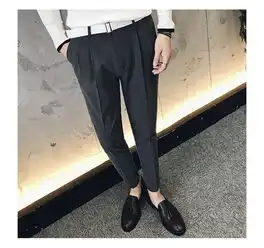 西裤商务绅士休闲修身型长裤百搭口袋气质时尚2017年秋季