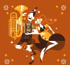 啤酒节音乐男女