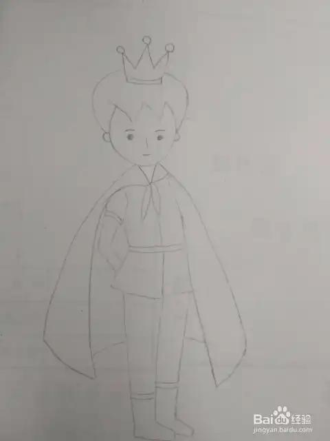 多妈简笔画男孩一个小王子