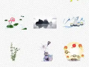 唯美水彩手绘古风水墨元素插画png背景素材图片设计高清模板下载39.83mb灯笼剪纸大全