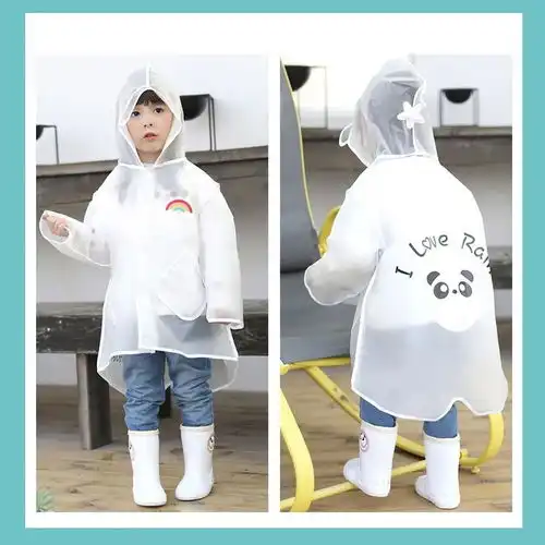 儿童雨衣套装幼儿园男童女童宝宝小孩学生防水外套斗篷式透明雨披