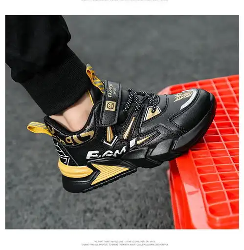 男童鞋子2021春秋儿童网面透气运动鞋中大童小男孩时尚软底跑步鞋