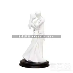 抽象接吻的男女雕塑玻璃钢人物雕塑-黄页88网