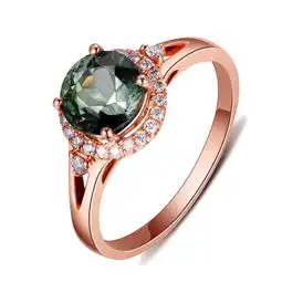 碧婷1.325克拉碧玺戒指价格总重约1.860克圆形1.325克拉碧玺戒指多少钱碧玺戒指图片款式