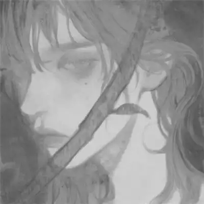 动漫伤感男生头像黑白难过了不要告诉别人