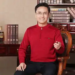 春装中年男士薄款毛衣中老年织衫男装打底毛衫爸爸装