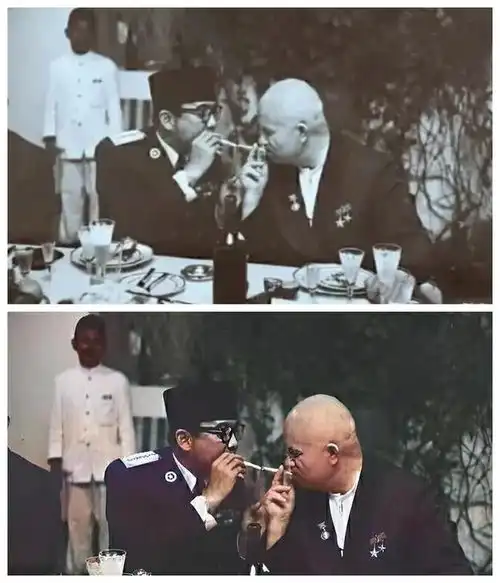 1964年,苏联官员准备用斯拉夫礼欢迎卡斯特罗,两人都有各自嗜好