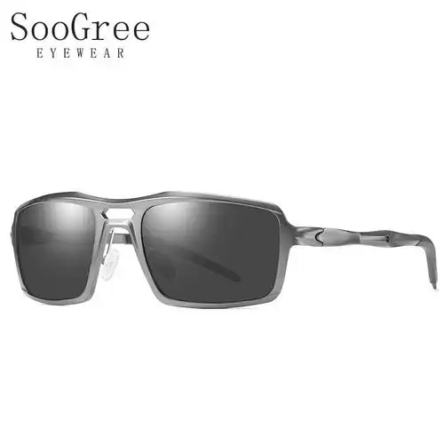 原价275现价149soogree偏光太阳镜男驾驶镜墨镜司机镜近视眼镜高清防强光轻薄运动g201962枪框灰片