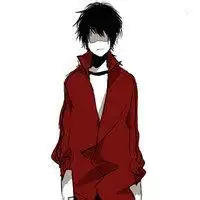 黑白红头女生头像qq头像女生背影黑白