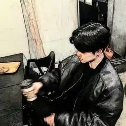 手绘男生潮流酷炫头像,江山给你