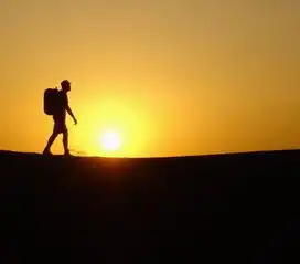 急求一qq头像,背景带沙漠和人