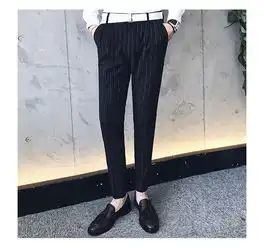 西裤商务绅士休闲修身型长裤百搭口袋气质时尚2017年秋季