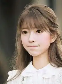 甜美中分中长发梨花头发型梨花头适合染什么颜色