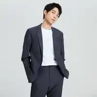 hla海澜之家hla海澜之家休闲西服男2019春季时尚花纹优雅绅士挺括单西hwxad1r046a藏青花纹4617592a多少钱
