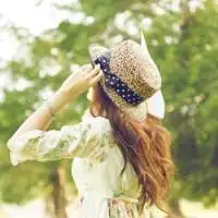 夕阳下女生背影qq头像