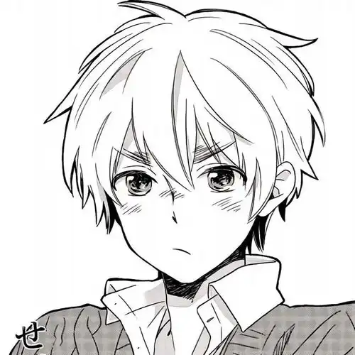 黑白系男女漫头对你百看不厌