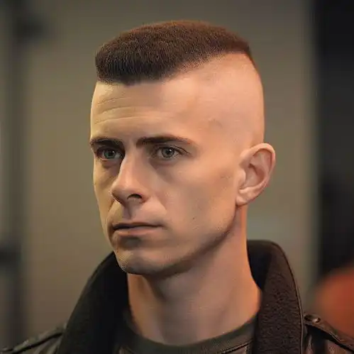 三面光男发帅气清爽,永不过时的时尚选择