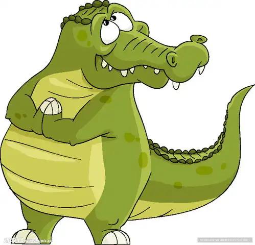 野生动物系列鳄鱼设计图