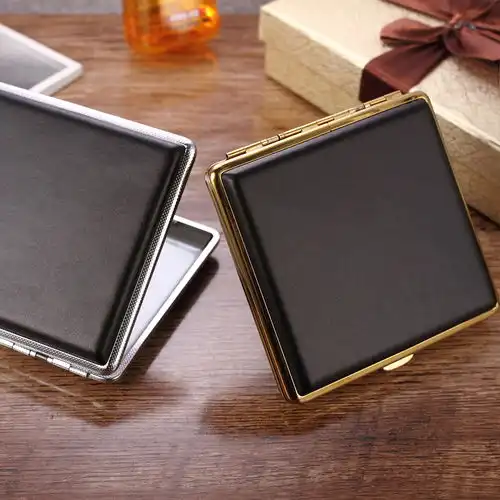 爱斗仕烟盒20支装金属烟盒超薄装高档烟盒套男士香烟盒子抽烟盒