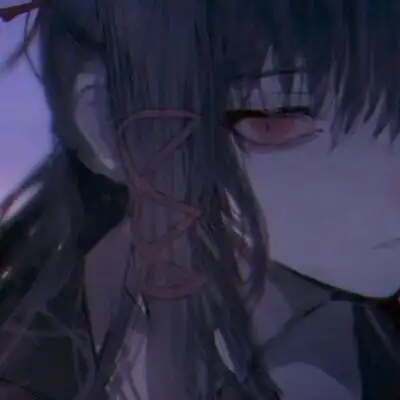 黑化的头像动漫少女病娇黑化的女生动漫头像