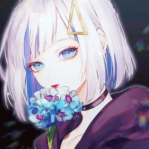 丧丧中带点仙气的动漫女生头像