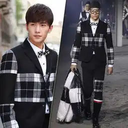 米兰男装周井宝杨洋穿衣得体颜值爆表