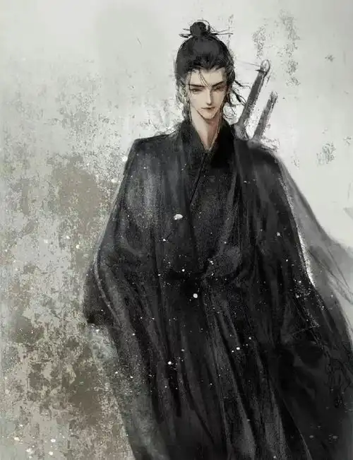 手绘集仙风道骨水墨国风人物