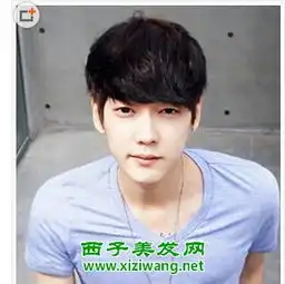 圆脸型男生适合刘海发型