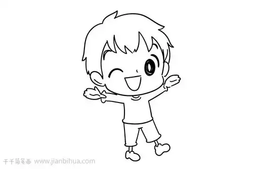 男孩简笔画图片大全值得收藏