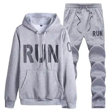 套装秋季长袖卫衣长裤带帽印花潮流时尚2017新款图片大全邮乐官方网站