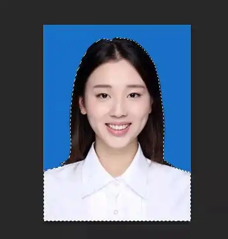 ps教程快速更换证件照底色方法